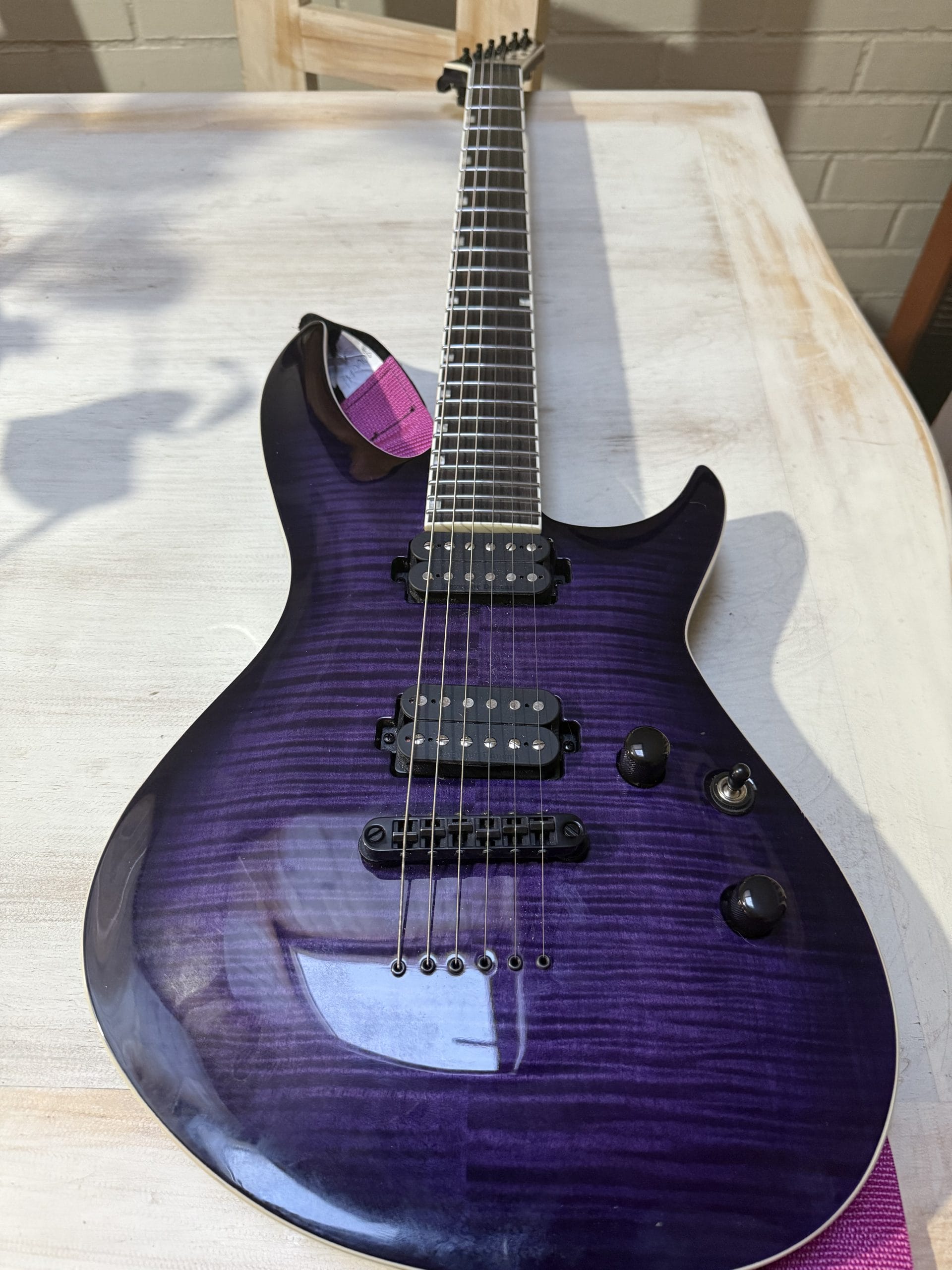 Guitarra Eléctrica Esp Ltd H3-1000fm Les Paul Purple - Imagen 10