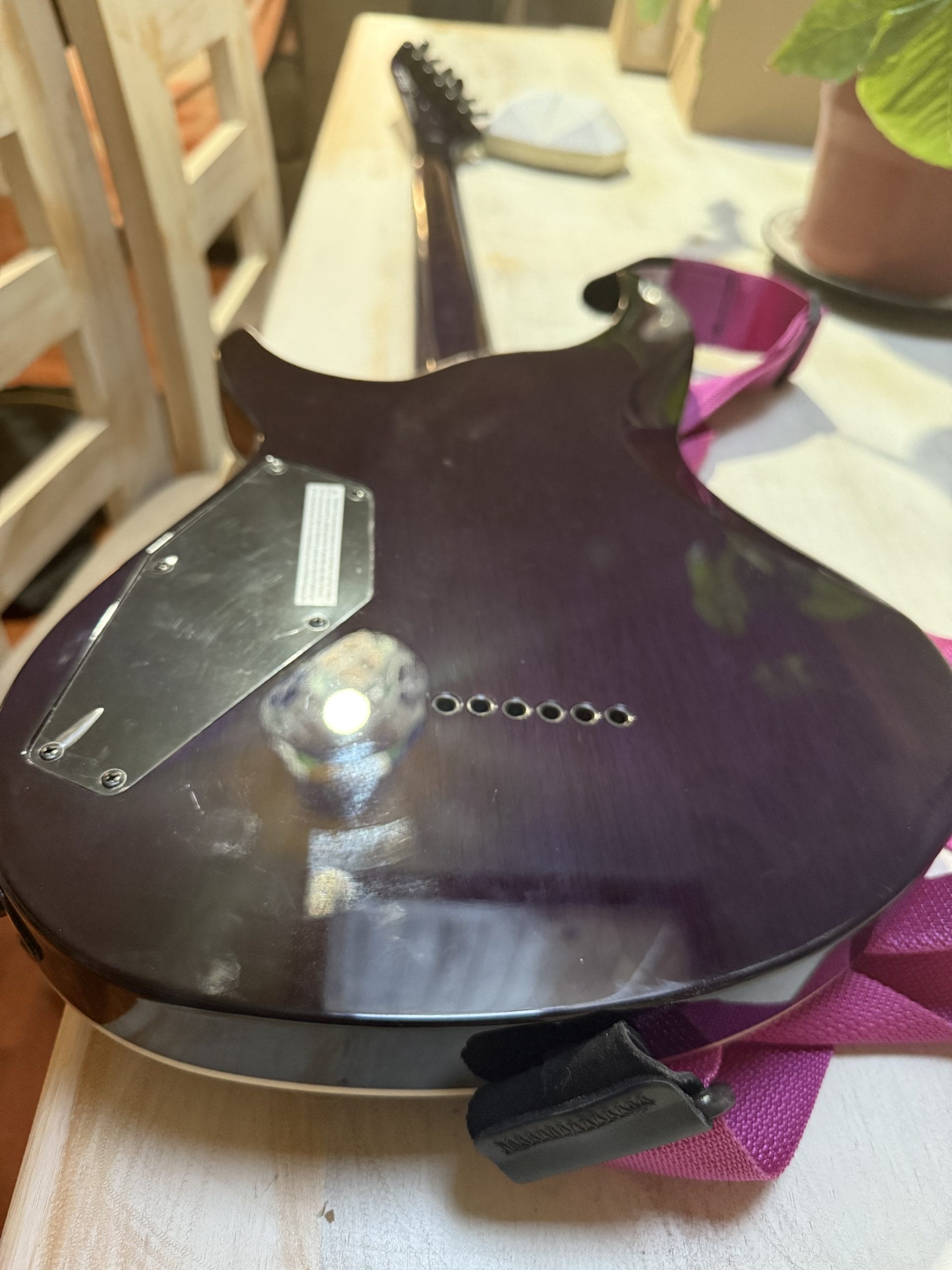 Guitarra Eléctrica Esp Ltd H3-1000fm Les Paul Purple - Imagen 8