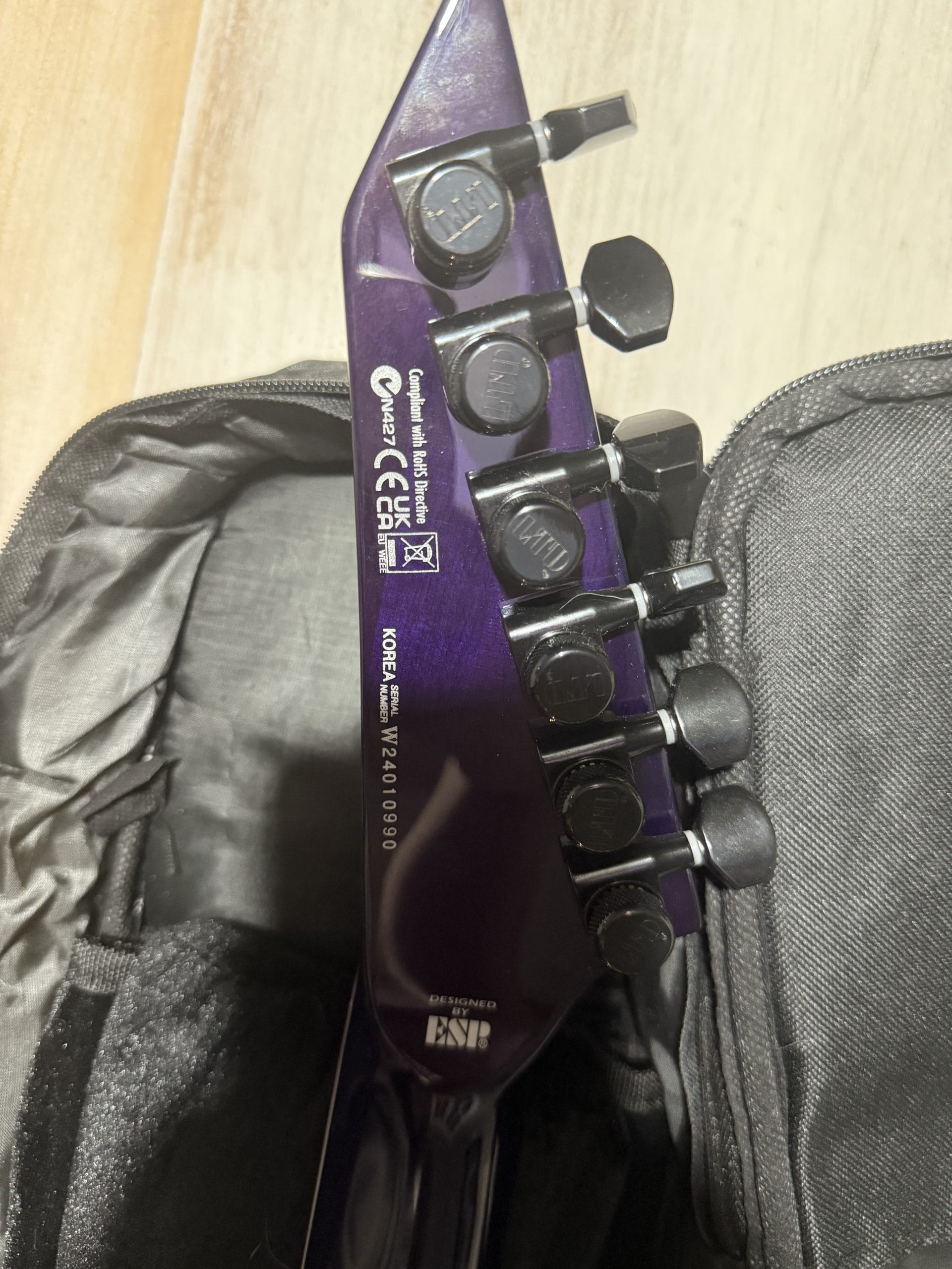 Guitarra Eléctrica Esp Ltd H3-1000fm Les Paul Purple - Imagen 7